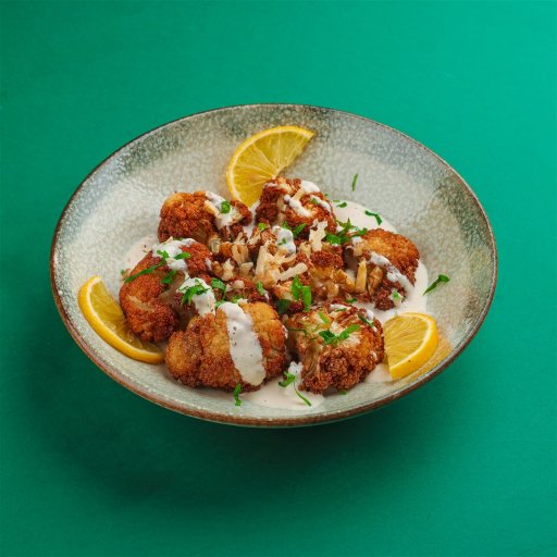 زهرة بالطحينية